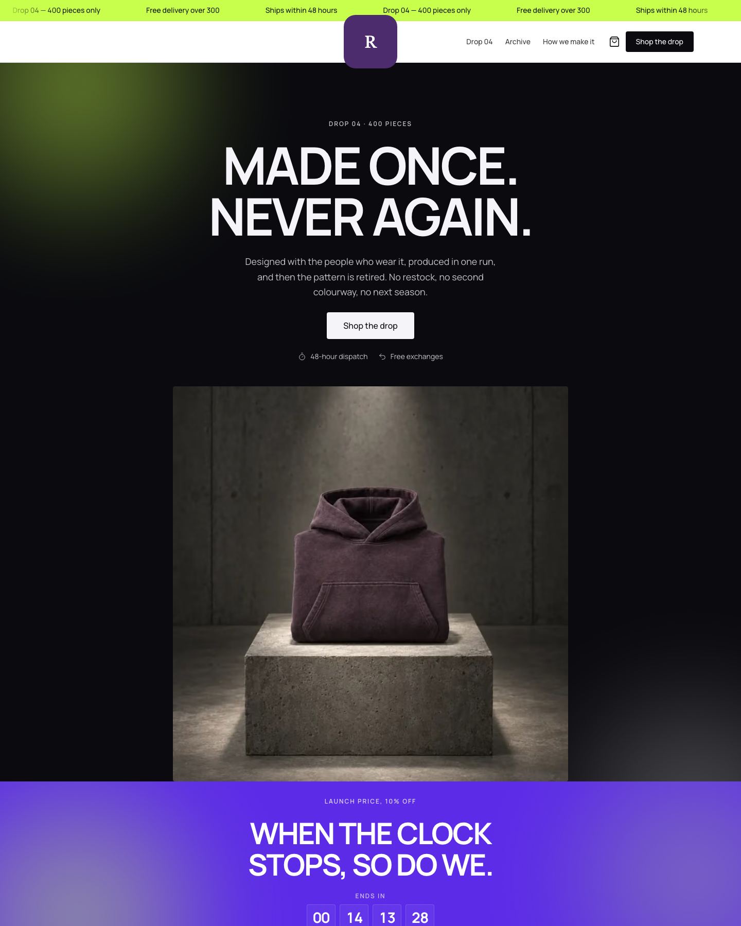 Halo — Drop — limited run