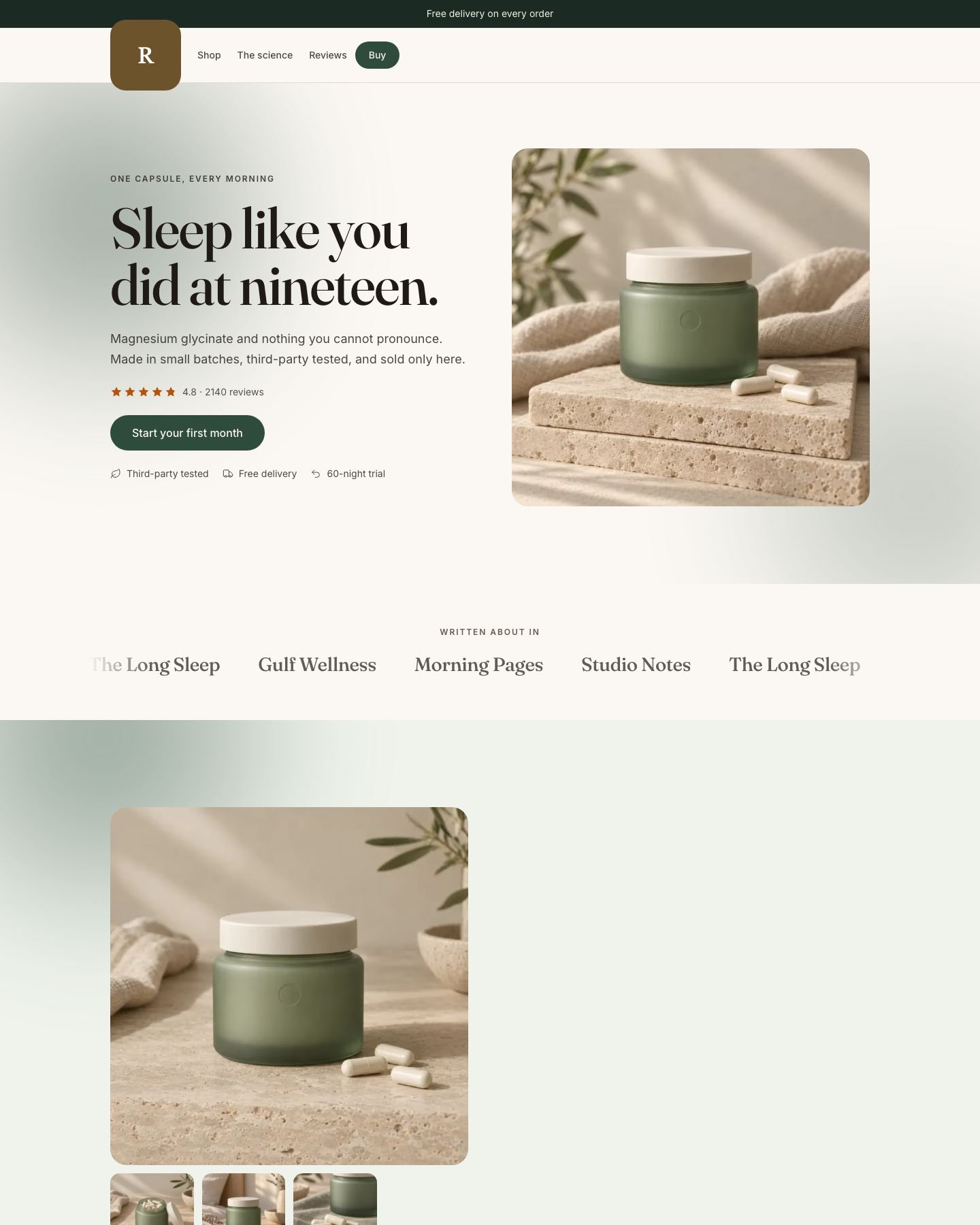Halo — Ritual — wellness
